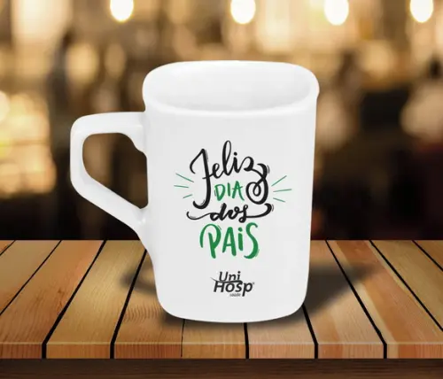 Caneca Personalizada Quadrada 160ml - 48 Unidades