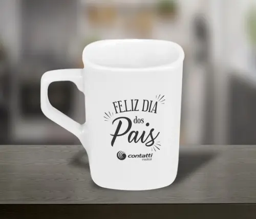 Caneca Personalizada Quadrada 160ml - 48 Unidades