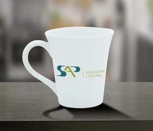 Caneca Personalizada Tulipa de Porcelana 250ml - 24 Unidades