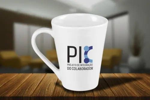 Caneca Personalizada Tulipa de Porcelana 300ml - 48 Unidades