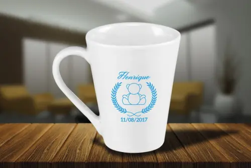 Caneca Personalizada Tulipa de Porcelana 300ml - 48 Unidades