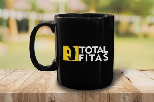 Caneca Preta Personalizada de 300ml - 12 Unidades