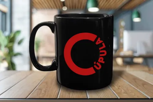 Caneca Preta Personalizada de 300ml - 24 Unidades
