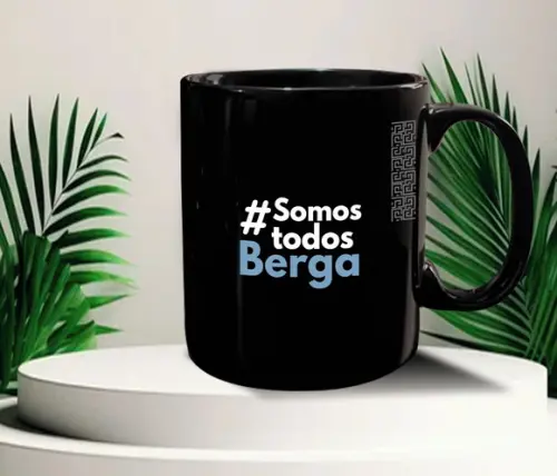 Caneca Preta Personalizada de 300ml - 48 Unidades