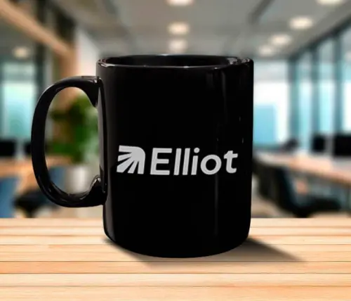 Caneca Preta Personalizada de Porcelana 300ml - 36 Unidades