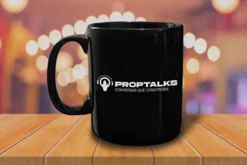 Caneca Preta Personalizada de Porcelana 300ml - 48 Unidades