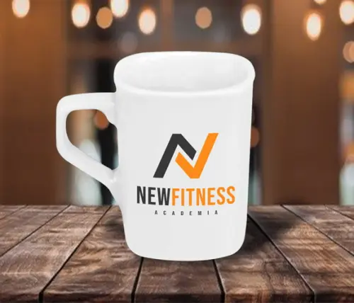 Caneca Quadrada Personalizada 160ml - 36 Unidades