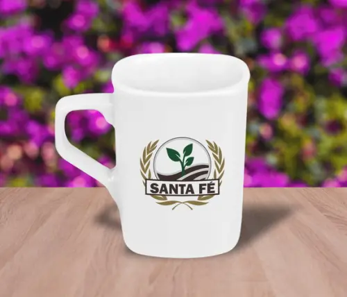 Caneca Quadrada Personalizada de 160ml - 12 Unidades