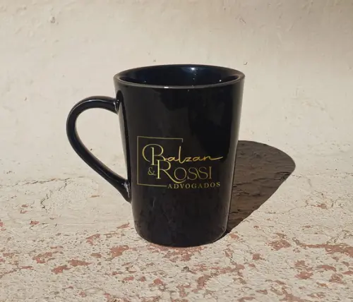 Caneca Tulipa Preta Personalizada 250ml - 100 Unidades