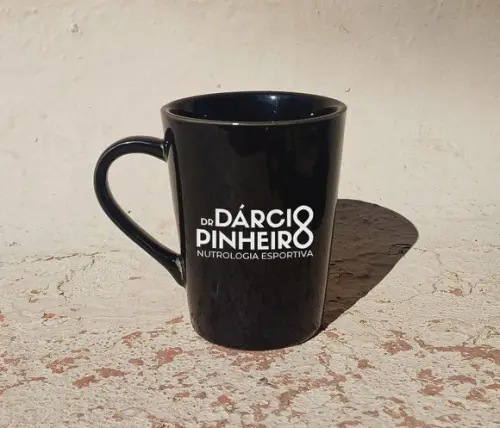 Caneca Tulipa Preta Personalizada de 250ml - 100 Unidades