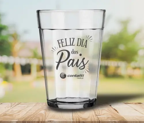 Copo Americano Personalizado 190ml Vidro - 100 Unidades