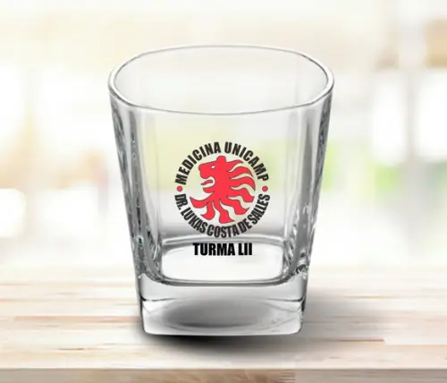 Copo de Whisky Personalizado 270ml - 100 Unidades