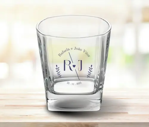 Copo de Whisky Personalizado 270ml - 24 Unidades