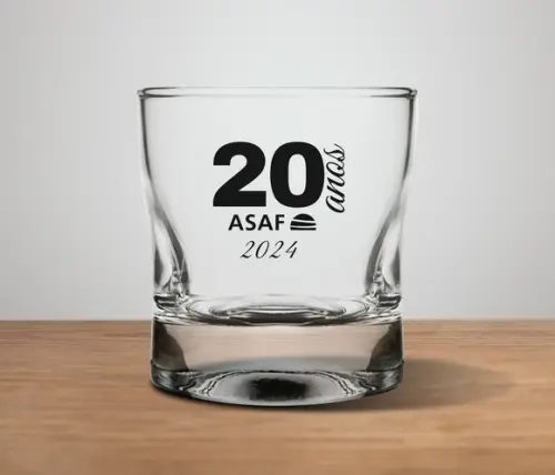 Copo de Whisky Personalizado Amassadinho 250ml - 15 Unidades