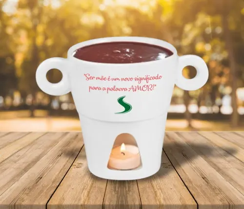 Fondue Personalizado de Porcelana 250ml - 36 Unidades