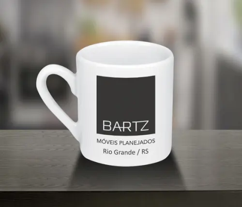 Mini Caneca Personalizada de 55ml - 100 Unidades