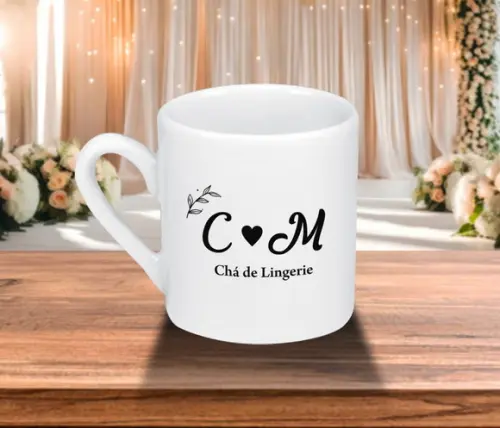 Mini Caneca Personalizada de 55ml - 100 Unidades