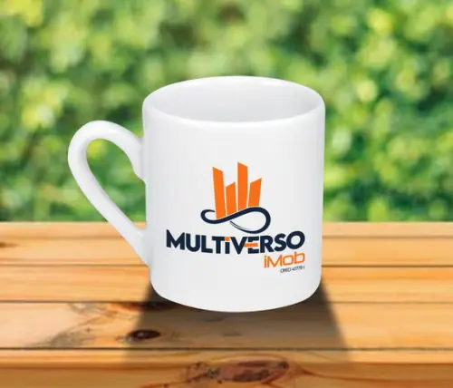 Mini Caneca Personalizada de 55ml - 100 Unidades