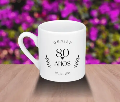 Mini Caneca Personalizada de 55ml - 100 Unidades