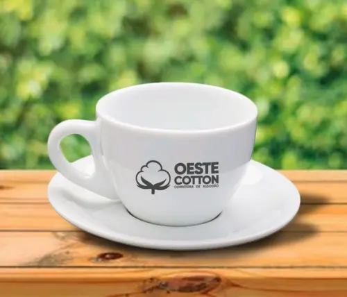 Xícara de Café Cremosa Personalizada 90ml - 12 Unidades