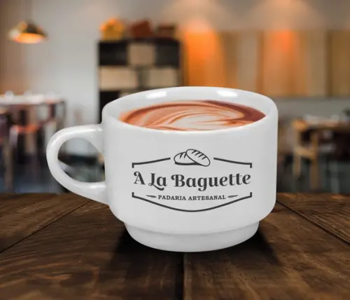 Xícara de Café e Chá Personalizada 170ml - 48 Unidades