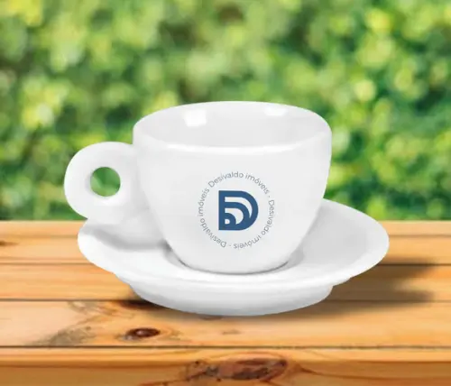 Xícara de Café Personalizada Coquinho de 70ml - 12 Unidades