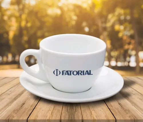 Xícara de Café Personalizada Cremosa de 90ml - 12 Unidades