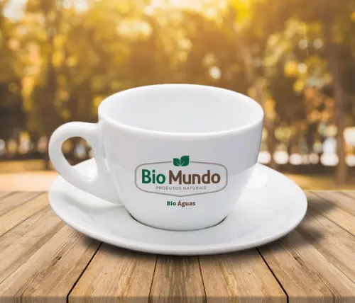 Xícara de Café Personalizada Cremosa de 90ml - 24 Unidades