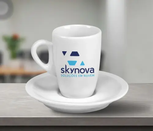 Xícara de Café Personalizada Genova 85ml - 48 Unidades