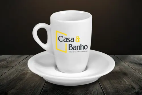 Xícara de Café Personalizada Genova de 85ml - 12 Unidades