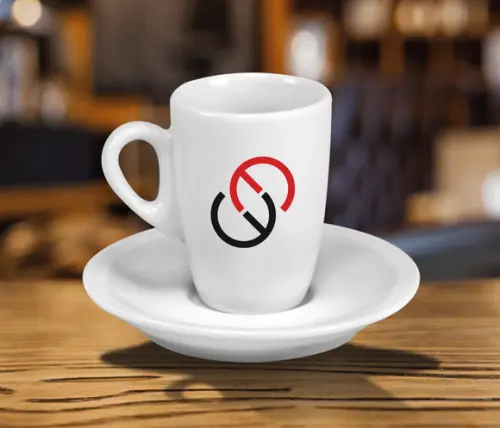 Xícara de Café Personalizada Genova de 85ml - 48 Unidades