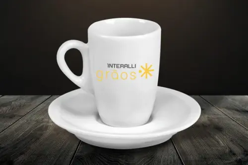 Xícara de Café Personalizada Genova de 85ml - 48 Unidades
