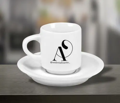 Xícara de Café Personalizada Hotel de 70ml - 12 Unidades