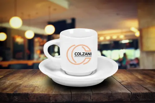 Xícara de Café Personalizada Hotel de 70ml - 12 Unidades