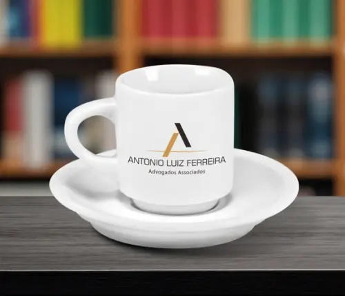 Xícara de Café Personalizada Hotel de 70ml - 12 Unidades