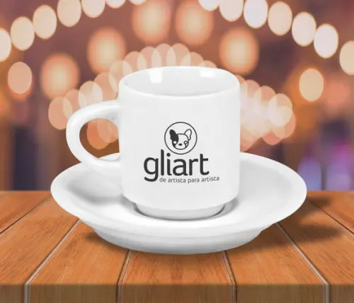 Xícara de Café Personalizada Hotel de 70ml - 24 Unidades