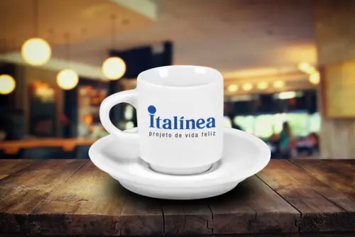 Xícara de Café Personalizada Hotel de 70ml - 36 Unidades