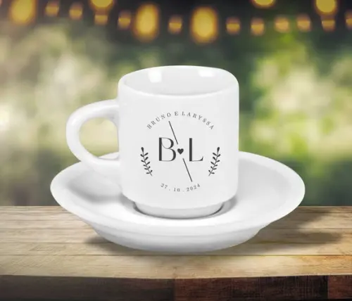 Xícara de Café Personalizada Hotel de 70ml - 36 Unidades