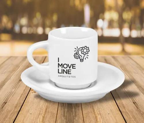 Xícara de Café Personalizada Hotel de 70ml - 48 Unidades