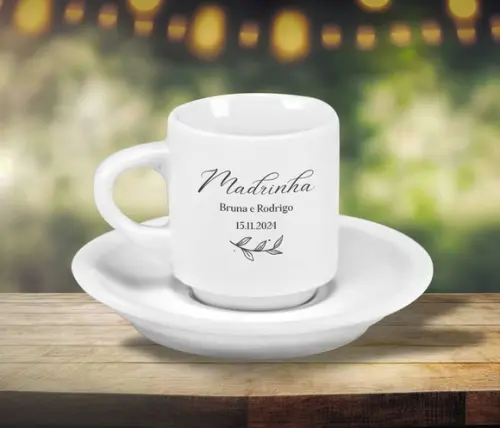 Xícara de Café Personalizada Hotel de 70ml - 48 Unidades