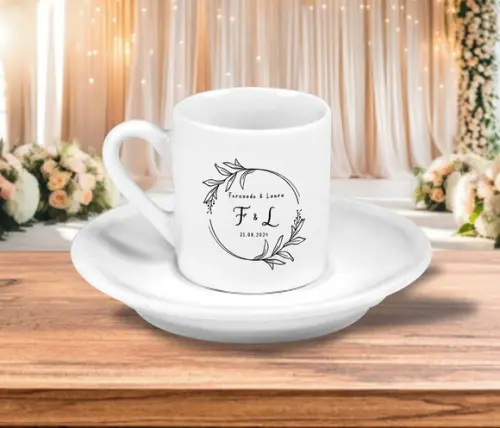 Xícara de Café Personalizada Mini de 55ml - 12 Unidades