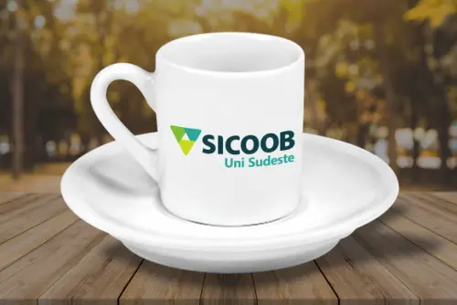 Xícara de Café Personalizada Mini de 55ml - 12 Unidades