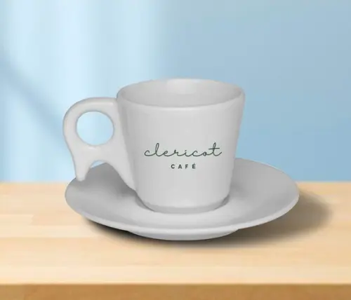 Xícara de Café Personalizada Pirâmide de 70ml - 24 Unidades