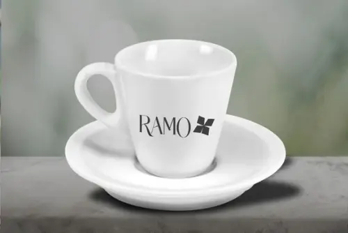 Xícara de Café Personalizada Pirâmide de 70ml - 24 Unidades