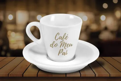 Xícara de Café Personalizada Pirâmide de 70ml - 24 Unidades