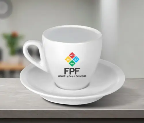 Xícara de Chá Personalizada Coquinho 150ml - 12 Unidades