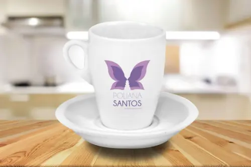 Xícara de Chá Personalizada Genova de 150ml - 12 Unidades