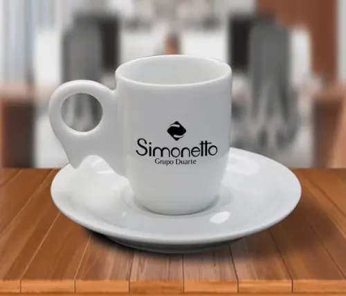 Xícara Personalizada de Café Biruta de 70ml - 24 Unidades