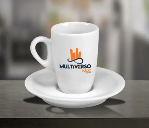 Xícara Personalizada de Café Genova de 150ml - 12 Unidades