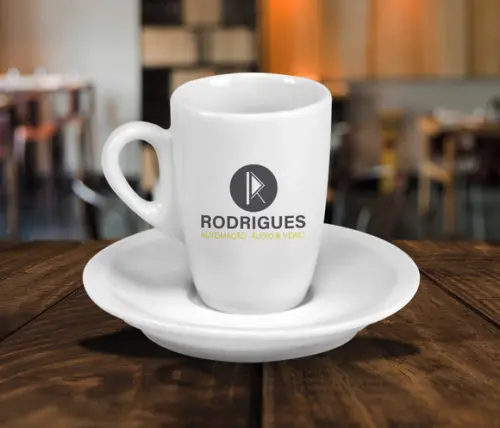 Xícara Personalizada de Café Genova de 150ml - 12 Unidades